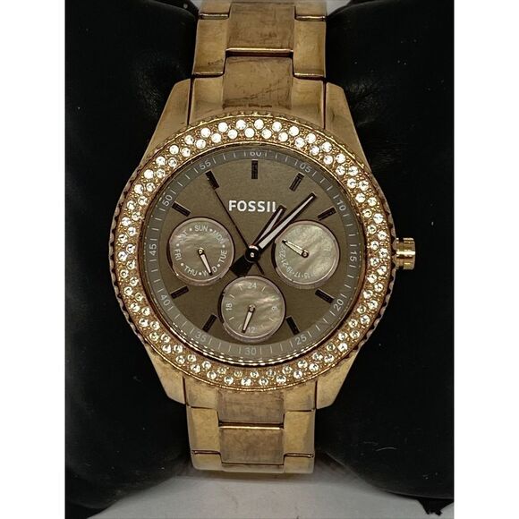 Fossil Stella ES3502 Womens Stainless Steel Analog Dial Quartz Wrist Watch WO177 - Picture 2 of 12